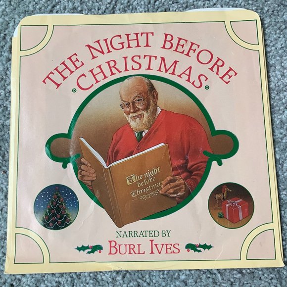 45 RPM record The Night Before Christmas narrated by Burl Ives - Picture 4 of 5